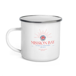 Mission Bay Sunset & Fireworks - Enamel Mug