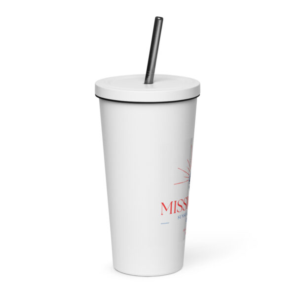 Mission Bay Sunset & Fireworks - Insulated tumbler with a straw - Image 4