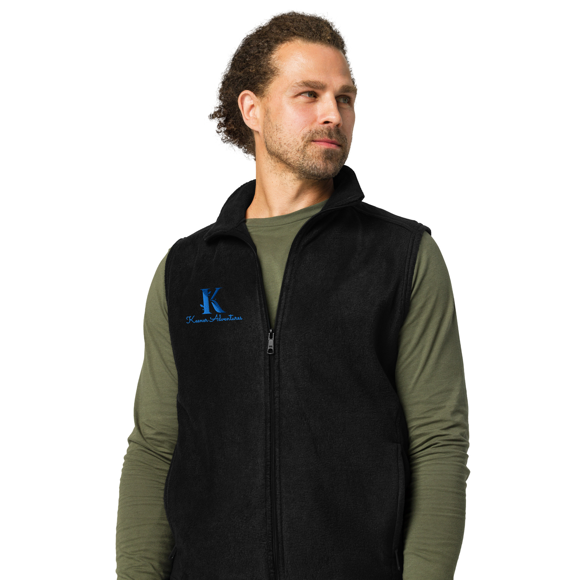 Keener Adventures Premier Men’s Columbia fleece vest - Image 13