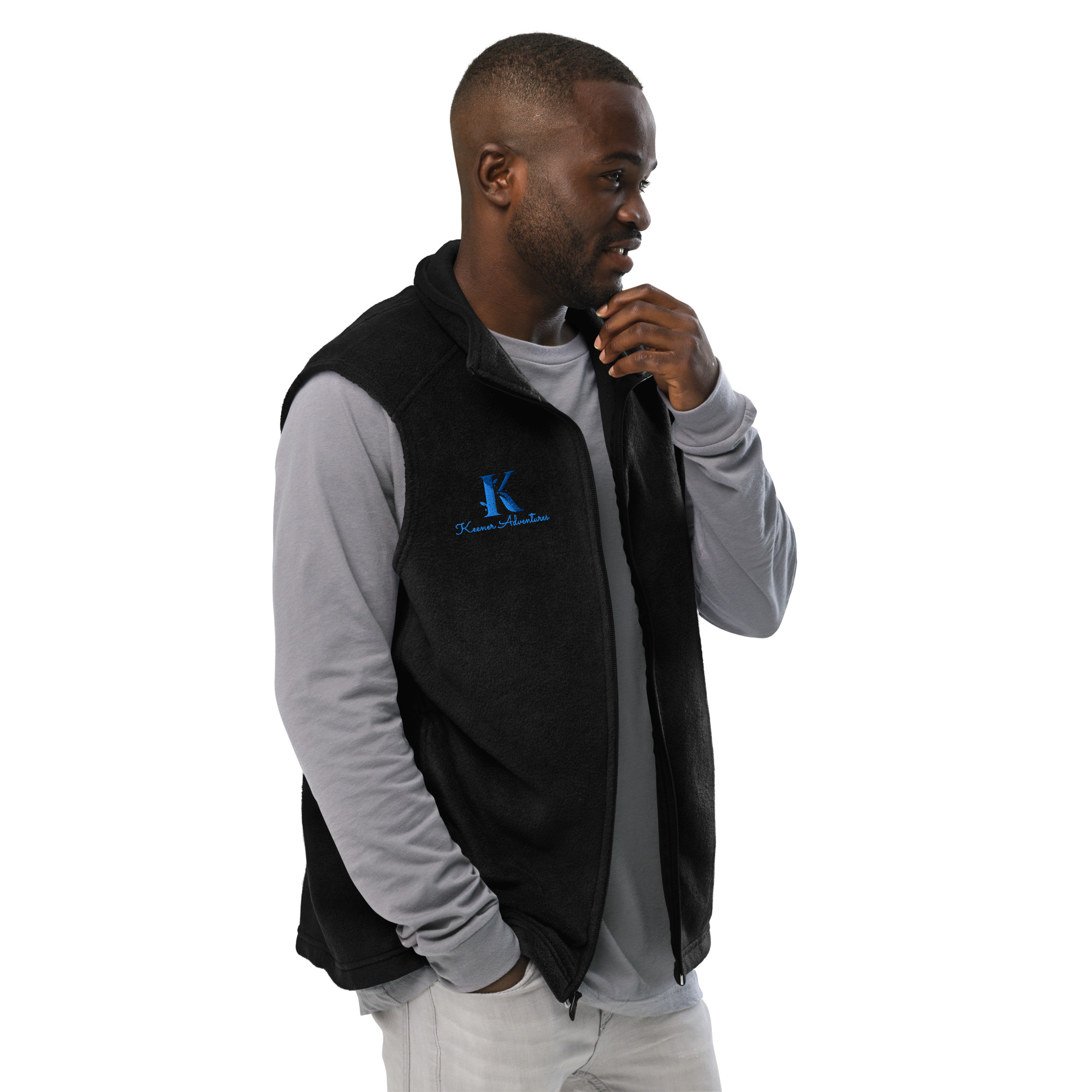 Keener Adventures Premier Men’s Columbia fleece vest - Image 10