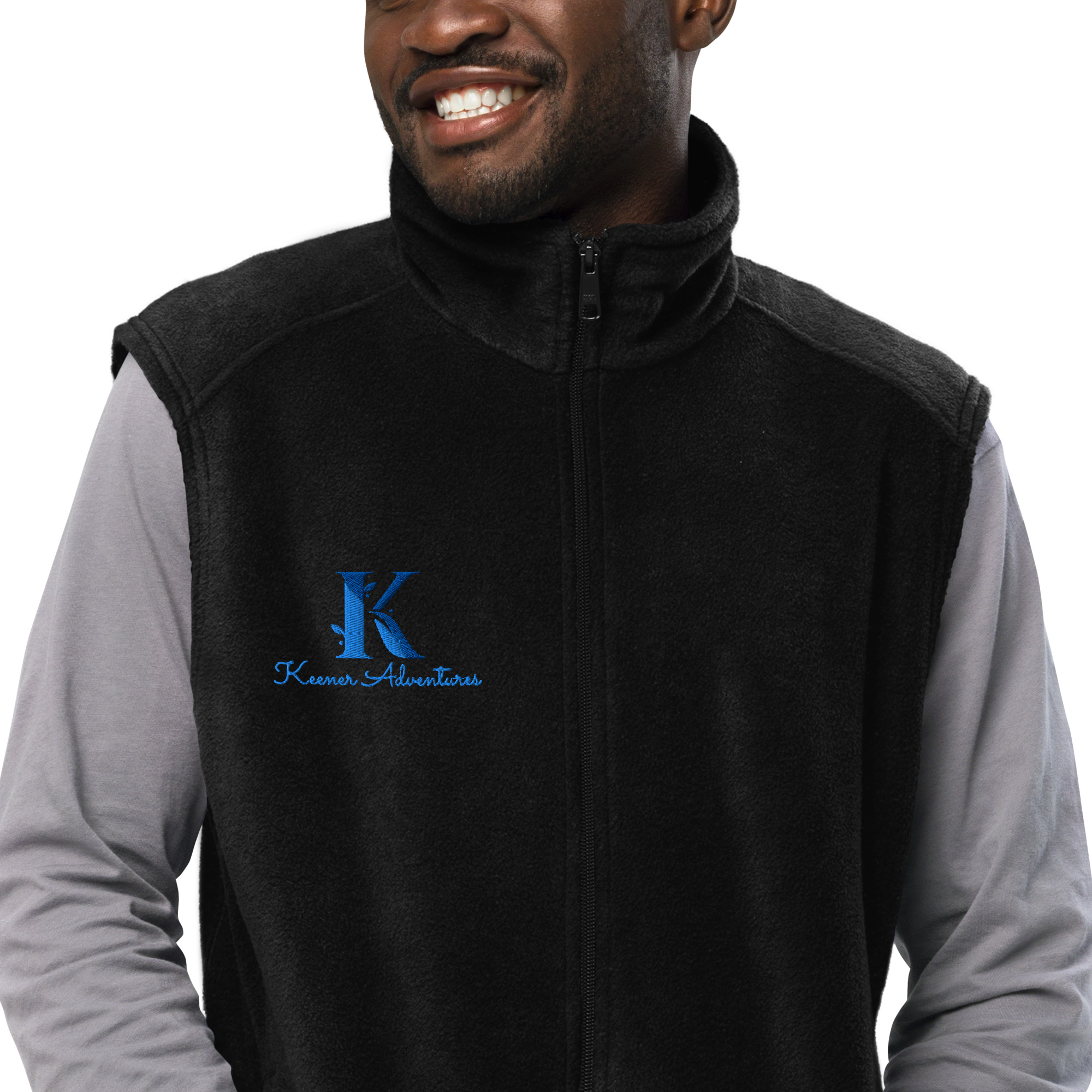 Keener Adventures Premier Men’s Columbia fleece vest - Image 6